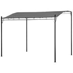 Happy Garden Wall-Mounted Pergola 118x98x97 in Anthracite Grey