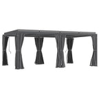 Outsunny Louvered Pergola Hardtop Gazebo with Adjustable Aluminum Roof