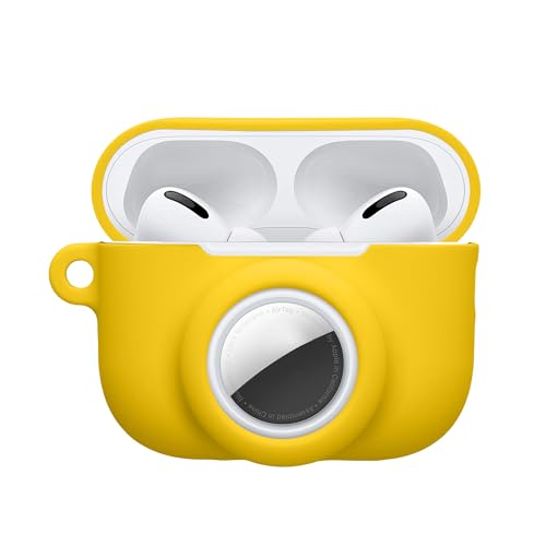 Kwmobile Silicone Cover for Airpods Pro 3 with AirTag Storage