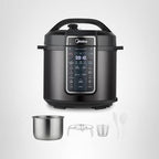 Midea 12-in-1 Electric Pressure Cooker, 6 Quarts, 12 Presets, Multi-Functional Programmable Slow Cooker, Rice Cooker, Steamer, Sauté Pan, Yogurt Maker, and More, Stainless Steel