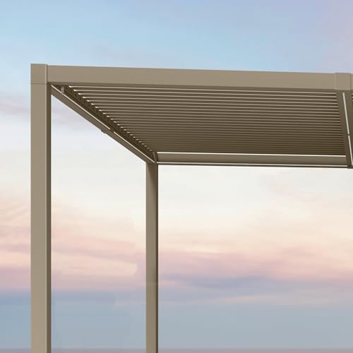 PURPLE LEAF Adjustable Louvered Roof Pergola