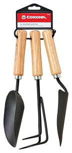 Corona Tools 3-Piece Wood Handle Garden Tool Set
