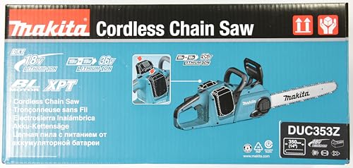 Makita DUC353Z Twin 18V (36V) Li-ion LXT 35cm Brushless Chainsaw, Batteries and Charger Not Included