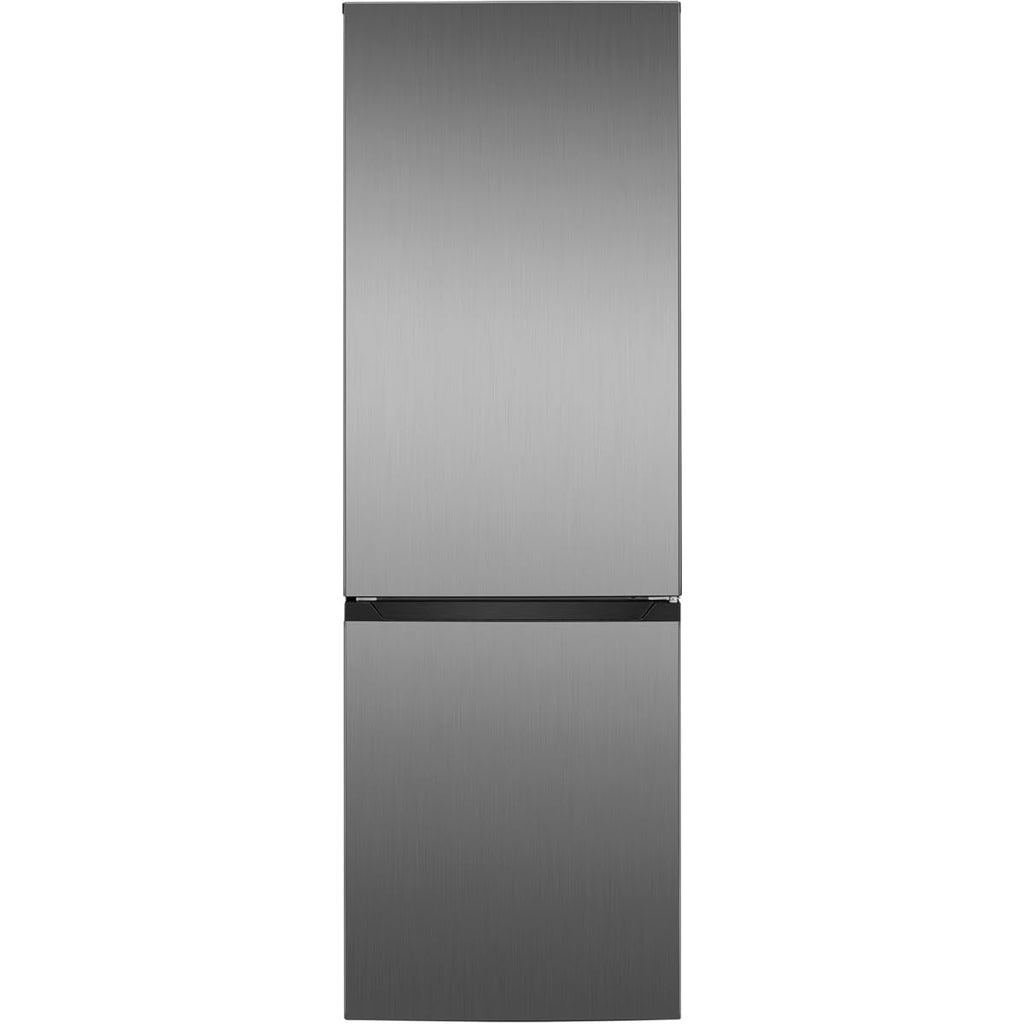 Bomann® XXL Kühlschrank mit Gefrierfach 186cm | 60cm breit | Kühlschrank mit Gefrierfach freistehend | Kühlgefrierkombi 4 Ablagen | Türanschlag wechselbar | 40db | Refrigerator KG 7357 inox