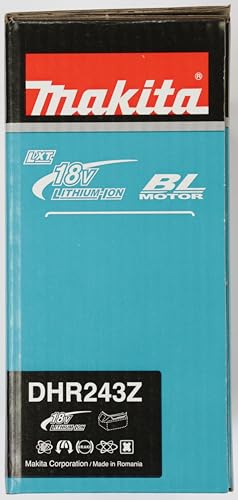 Makita DHR243Z 18V Li-ion LXT 24mm SDS-Plus Rotary Hammer - Batteries and Charger Not Included