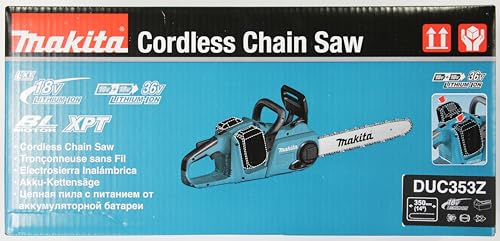 Makita DUC353Z Twin 18V (36V) Li-ion LXT 35cm Brushless Chainsaw, Batteries and Charger Not Included