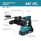 Makita DHR243Z 18V Li-ion LXT 24mm SDS-Plus Rotary Hammer - Batteries and Charger Not Included