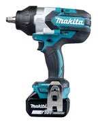 Makita DTW1002RTJ 18V Li-Ion LXT Brushless Impact Wrench Complete with 2 x 5.0 Ah Li-Ion Batteries and Charger Supplied in A Makpac Case