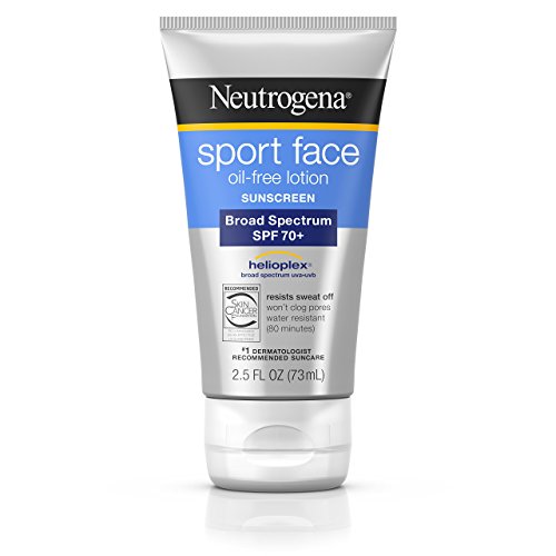 Neutrogena Sport Face Sunscreen Lotion SPF 70+ Oil-Free Sweat Resistant
