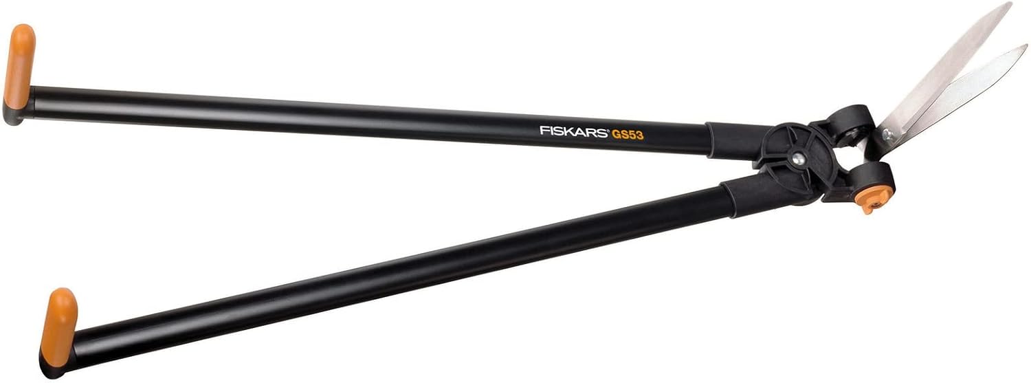 Fiskars PowerLever GS53 Grass and Hedge Shear 270° Rotating Head Black/Orange