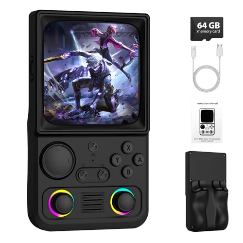 AQHH R36 Max Retro Gaming Console 4.0" IPS Screen 64GB
