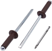 SKIR'CO 80 Painted Aluminum Blind Rivets 4.0 x 14 mm Chocolate Brown