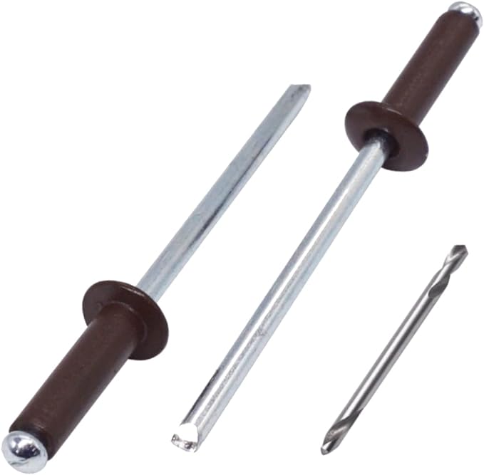 SKIR'CO 80 Painted Aluminum Blind Rivets 4.0 x 14 mm Chocolate Brown
