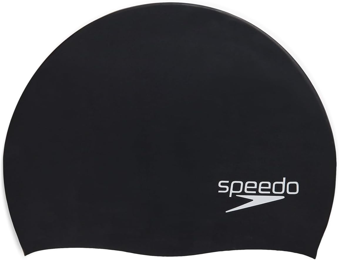 Speedo Biofuse Adult Swim Cap Silicone Black One Size