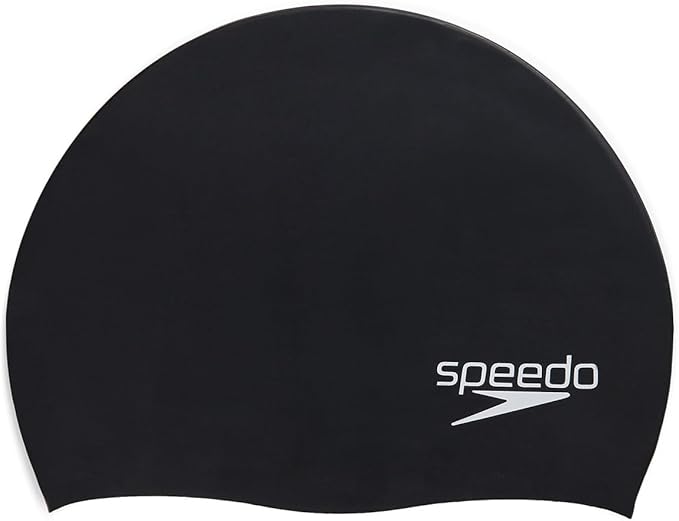 Speedo Biofuse Adult Swim Cap Silicone Black One Size