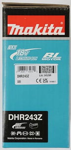 Makita DHR243Z 18V Li-ion LXT 24mm SDS-Plus Rotary Hammer - Batteries and Charger Not Included