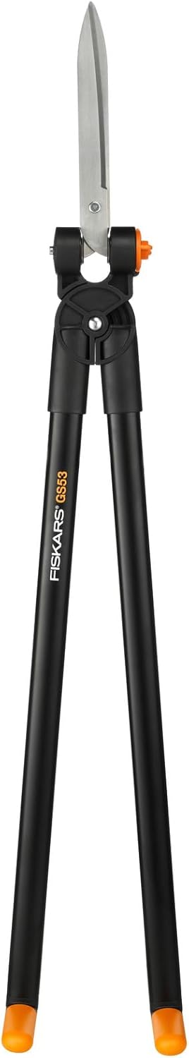 Fiskars PowerLever GS53 Grass and Hedge Shear 270° Rotating Head Black/Orange