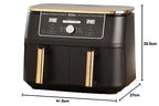 Ninja Foodi MAX Dual Zone Heißluftfritteuse [AF400EUCP] Amazon Exclusive, ‎2470 Watt , 9,5 L, 2 Heißluft-Frittierfächer, 6 Funktionen, 27 x 41.5 x 32.5 cm, Kupfer/Schwarz