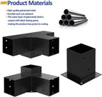JEXALINE Heavy Duty Steel Pergola Bracket Kit for 4x4 Lumber