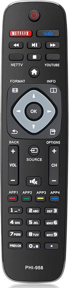 Gvirtue PHI-958 Replacement Remote for Philips LED TV