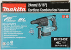 Makita DHR243Z 18V Li-ion LXT 24mm SDS-Plus Rotary Hammer - Batteries and Charger Not Included