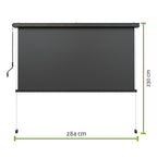 empasa Sonnenschutzrollo Vorhang Zubehör für unsere elektrische Pergola, anthrazit, in verschiedenen Größen