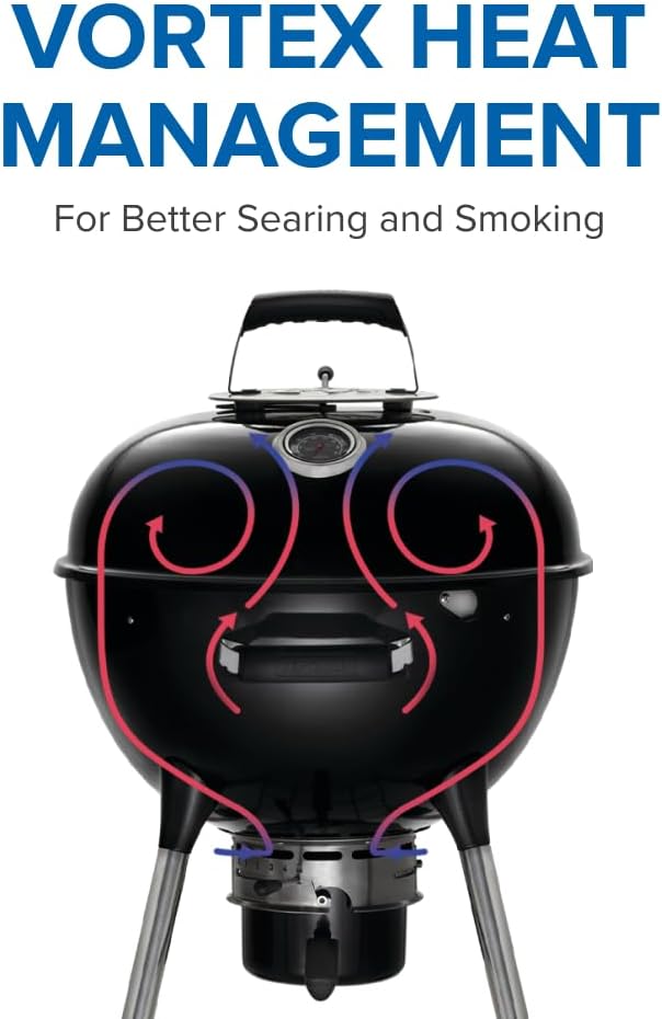 Napoleon NK22 Premium Charcoal Kettle Grill 22in Black