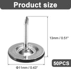 WeddHuis 50 Count Decorative Furniture Nails 11mm x 13mm Black