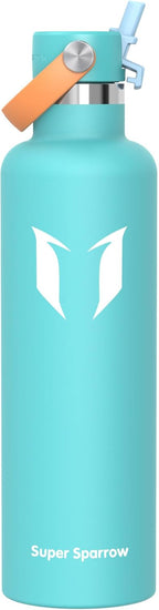 Super Sparrow FlipFlow Stainless Steel Water Bottle 500ml Grey