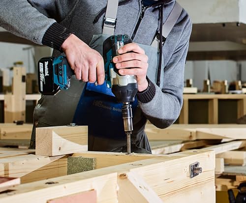 Makita DTW1002RTJ 18V Li-Ion LXT Brushless Impact Wrench Complete with 2 x 5.0 Ah Li-Ion Batteries and Charger Supplied in A Makpac Case