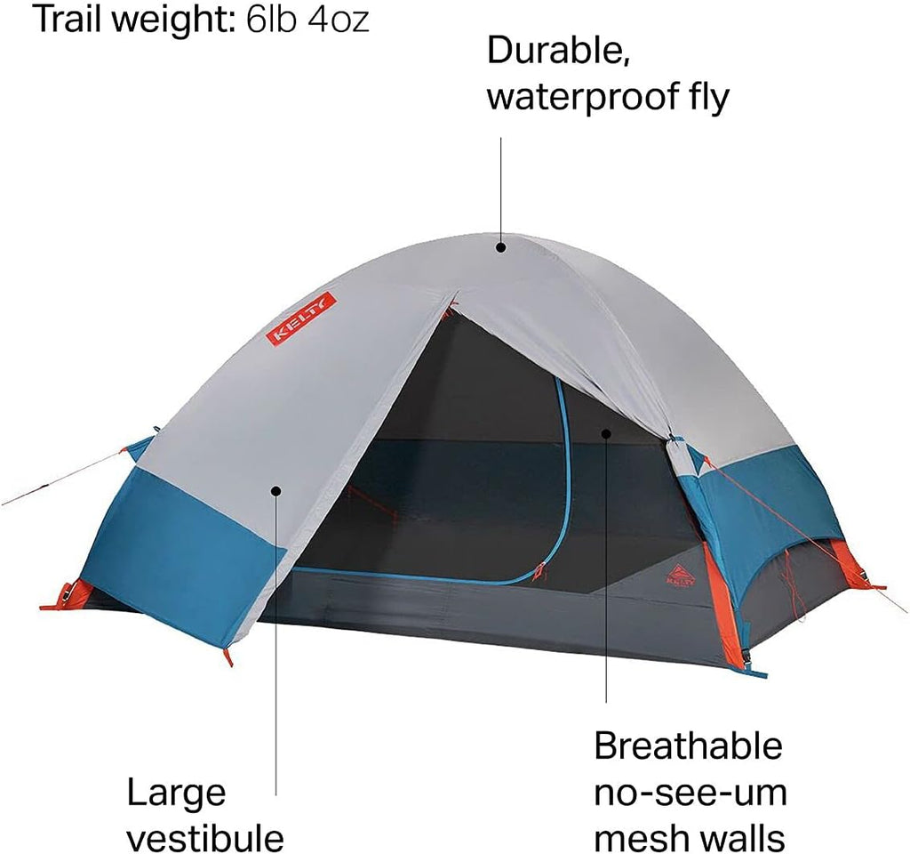 Kelty Late Start Lightweight Backpacking Tent with Quick Corners