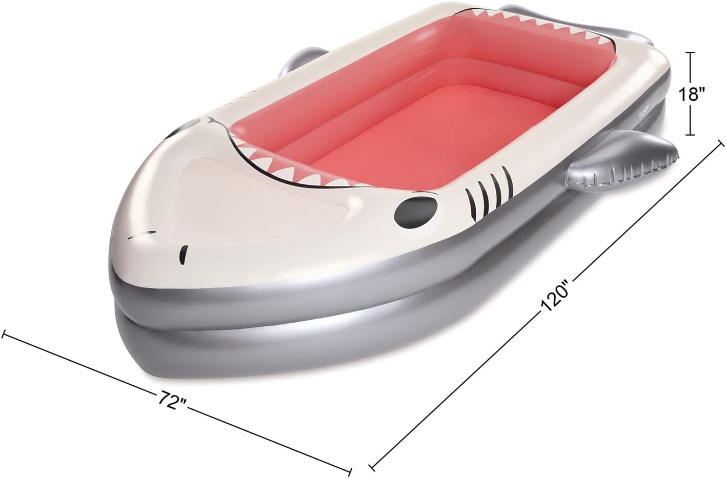 Funsicle Big Jaws Inflatable Pool 10 ft Rectangular
