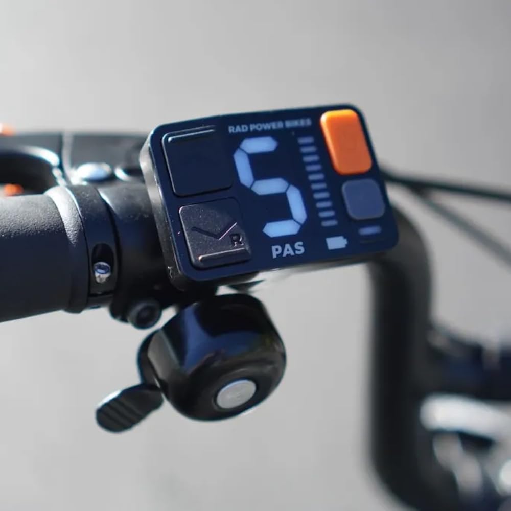 NULKOMMA Rad Power LCD Display 48V Ebike Speed Control Meter Black
