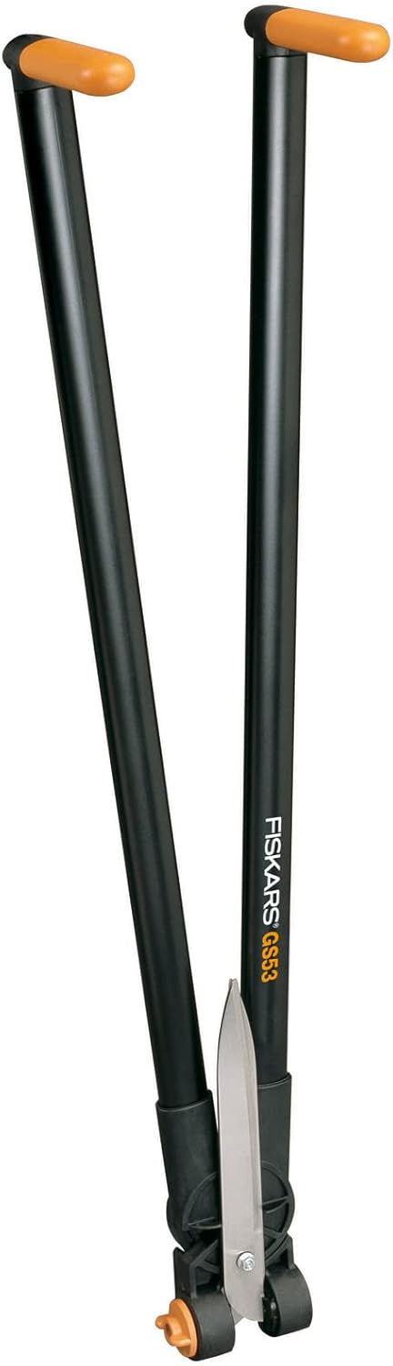 Fiskars PowerLever GS53 Grass and Hedge Shear 270° Rotating Head Black/Orange
