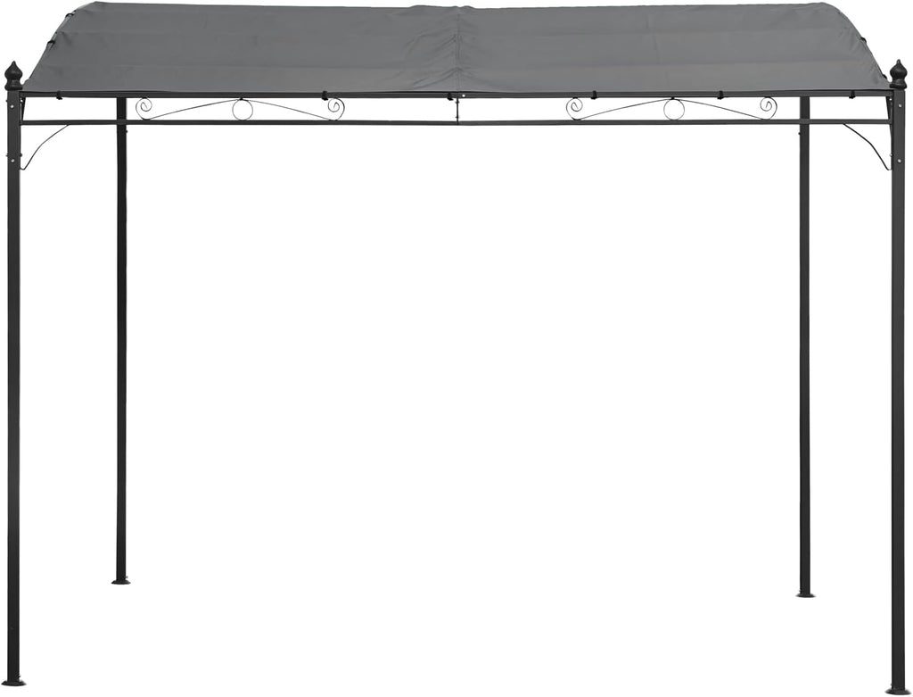 Happy Garden Wall-Mounted Pergola 118x98x97 in Anthracite Grey