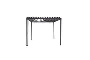 MIRADOR Pergola 80 Solid 3x3 m Stahl Anthrazit verstellbares Lamellendach Garten Terasse Pergola Winterfest Stabil Pavillion