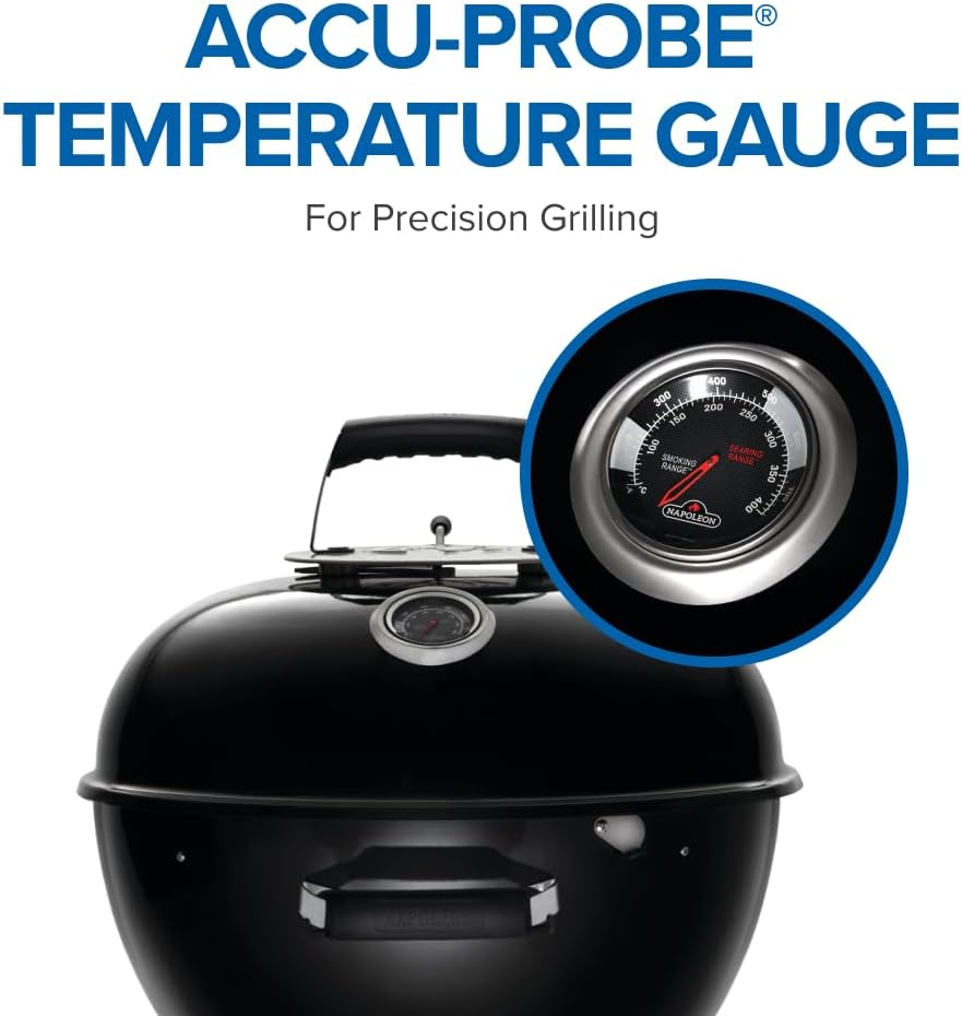 Napoleon NK22 Premium Charcoal Kettle Grill 22in Black