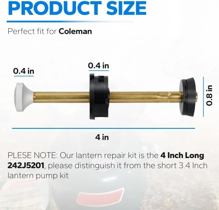 Pulems Stove and Lantern Pump Repair Kit for Coleman 4in