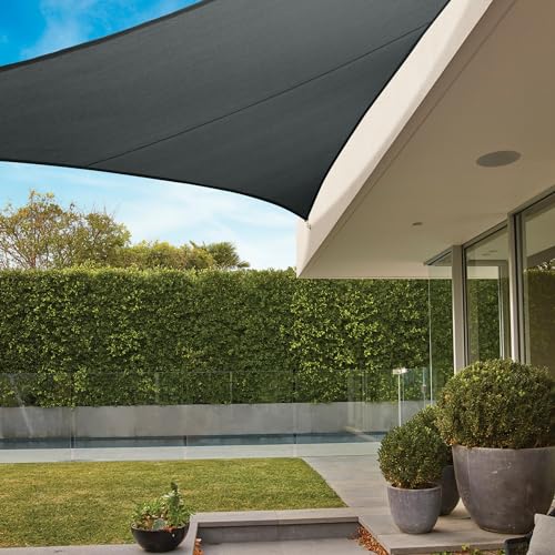 Coolaroo Premium Shade Sail Kit 95% UV Block Commercial-Grade Outdoor Sun Shade