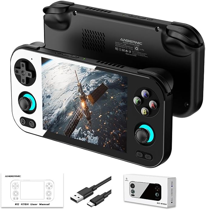 Anbernic RG476H Retro Handheld Game Console 4.7in 128GB Black