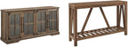 Walker Edison Abigail Farmhouse TV Stand for TVs up to 64in Rustic Oak