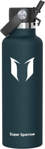 Super Sparrow FlipFlow Stainless Steel Water Bottle 500ml Grey