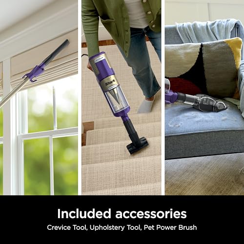 Shark POWERDETECT Ultra-Light Corded Stick Vacuum with DuoClean Technology, Self-Cleaning Brushroll for No Hair Wrap, Anti-Allergen Complete Seal, and Odor Neutralizer Technology, HZ4002