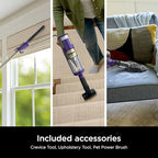 Shark POWERDETECT Ultra-Light Corded Stick Vacuum with DuoClean Technology, Self-Cleaning Brushroll for No Hair Wrap, Anti-Allergen Complete Seal, and Odor Neutralizer Technology, HZ4002