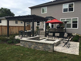 Quality Built Backyards 12 Ft x 12 Ft Rough Sawn Select Cedar Pergola Kit