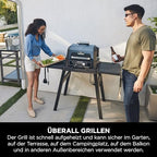 Ninja Woodfire Pro Connect XL Elektrischer BBQ Smoker Grill, App-Steuerung, digitaler Temperaturfühler, Rippenrost, Deckel, großer 7-in-1 Outdoor Grill & Heißluftfritteuse, blau & schwarz OG901EUAMZ