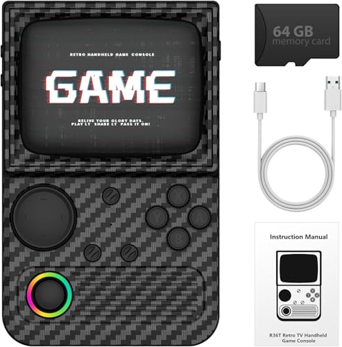 AQHH R36 Max Retro Gaming Console 4.0" IPS Screen 64GB
