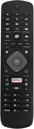AULCMEET 996596001555 Replacement Remote Control for Philips TV Black