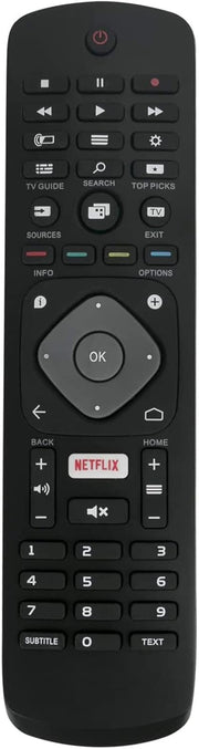 AULCMEET 996596001555 Replacement Remote Control for Philips TV Black