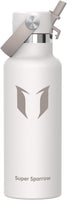 Super Sparrow FlipFlow Stainless Steel Water Bottle 500ml Grey